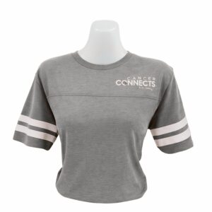 Gray Foot Ball Style T-Shirt